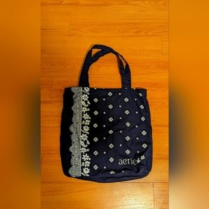 Aerie Navy Tote Bag